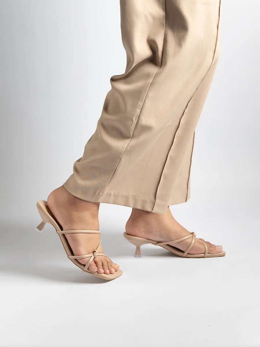 Alice Knot Heel Mules