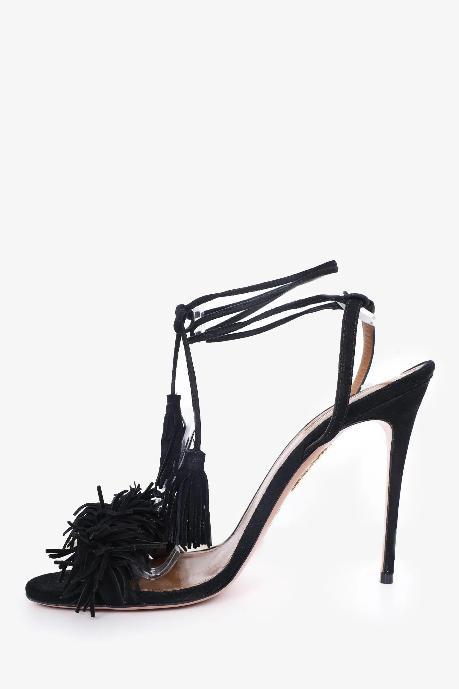 Aquazzura Black Suede 'Sexy Thing' Size 40