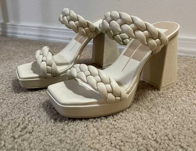 ASHBY HEELS IN IVORY STELLA - re:vita