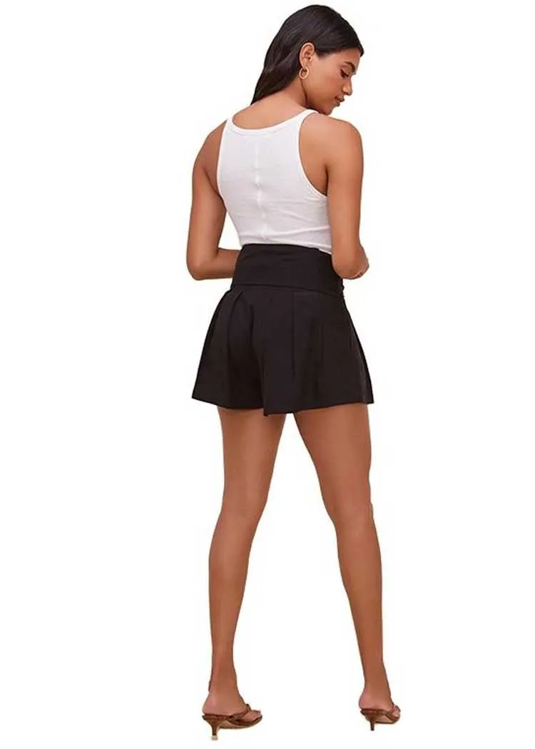 ASTR The Label Marika Belted Shorts-Black