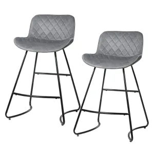 Bar Stools Kitchen Stool Chairs Chair Velvet Barstool Barstools Grey