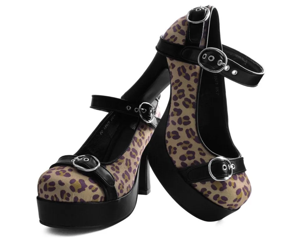 Black & Leopard Classic Platform Heel *ALL ITEMS FINAL SALE/NON-RETURNABLE*