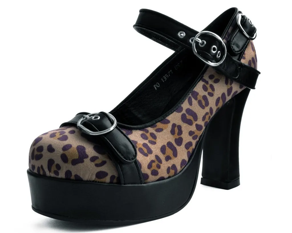 Black & Leopard Classic Platform Heel *ALL ITEMS FINAL SALE/NON-RETURNABLE*