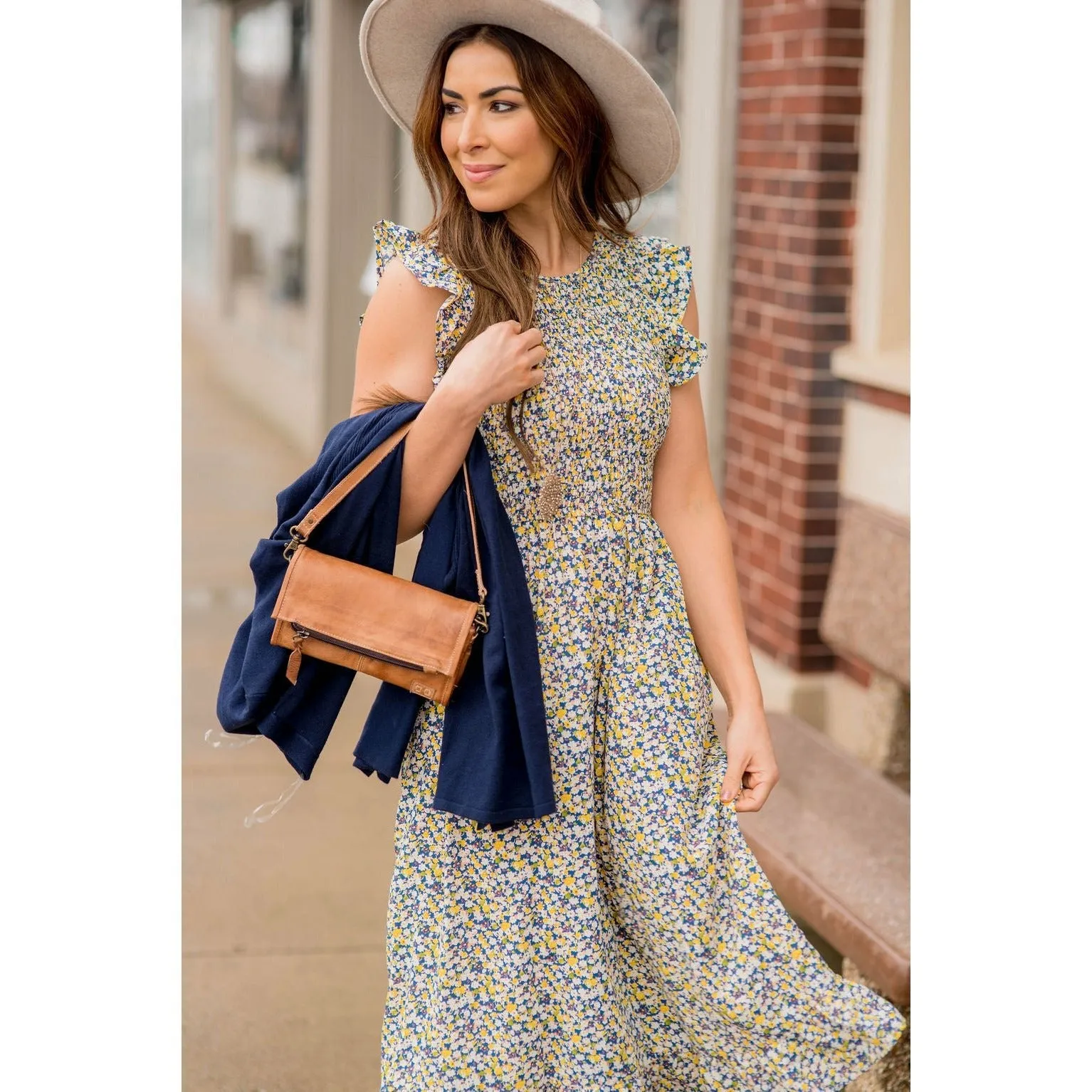 Blooming Floral Midi Dress