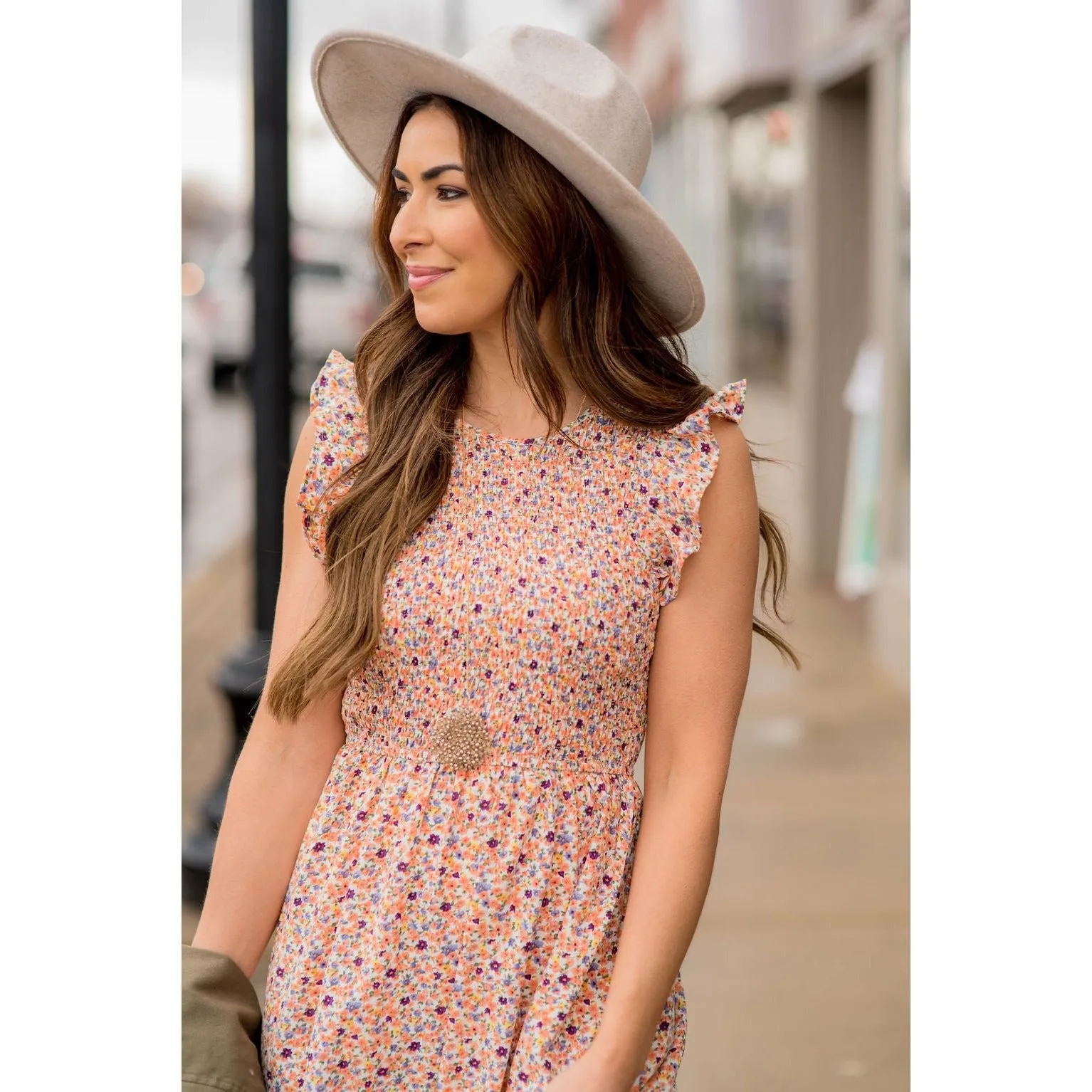 Blooming Floral Midi Dress