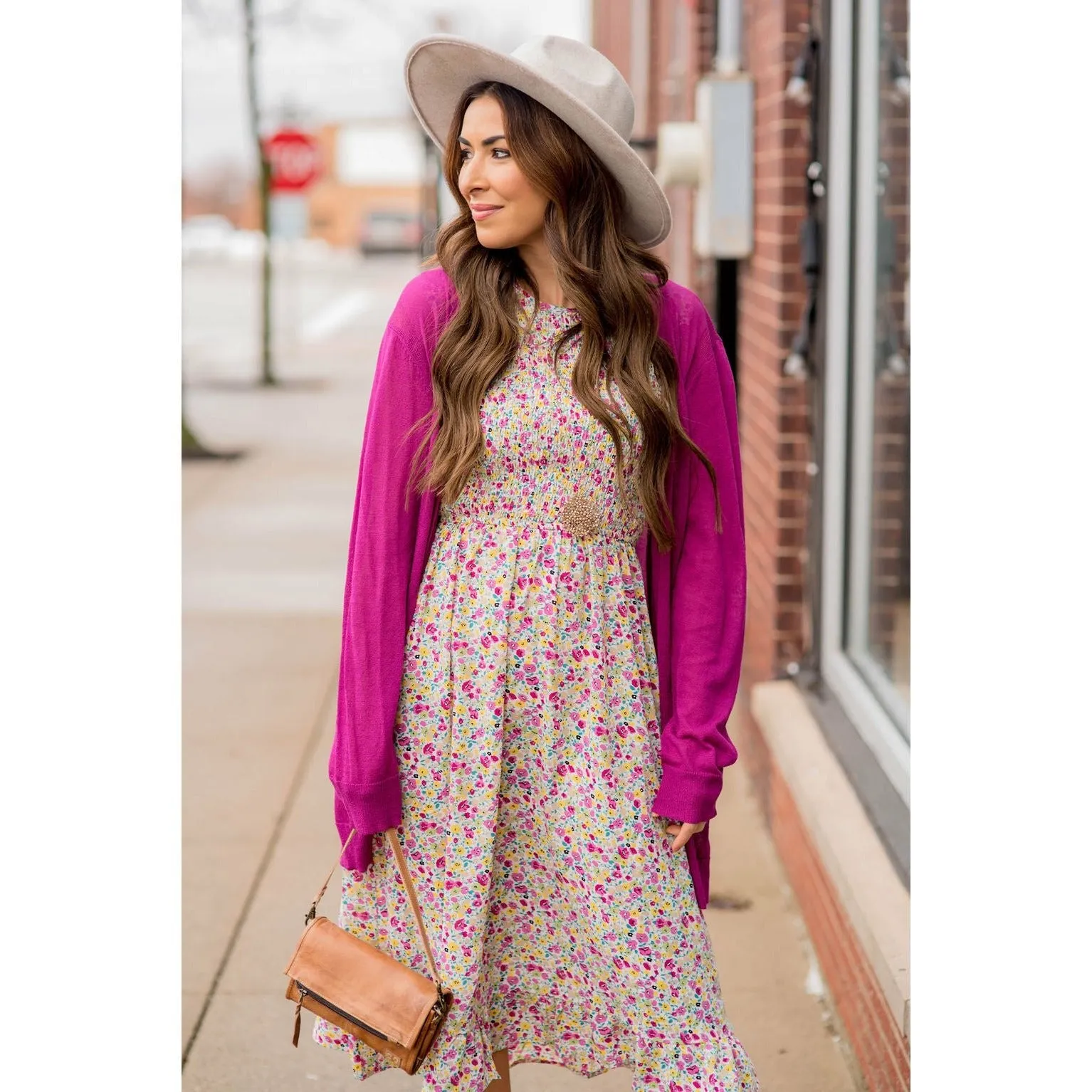 Blooming Floral Midi Dress