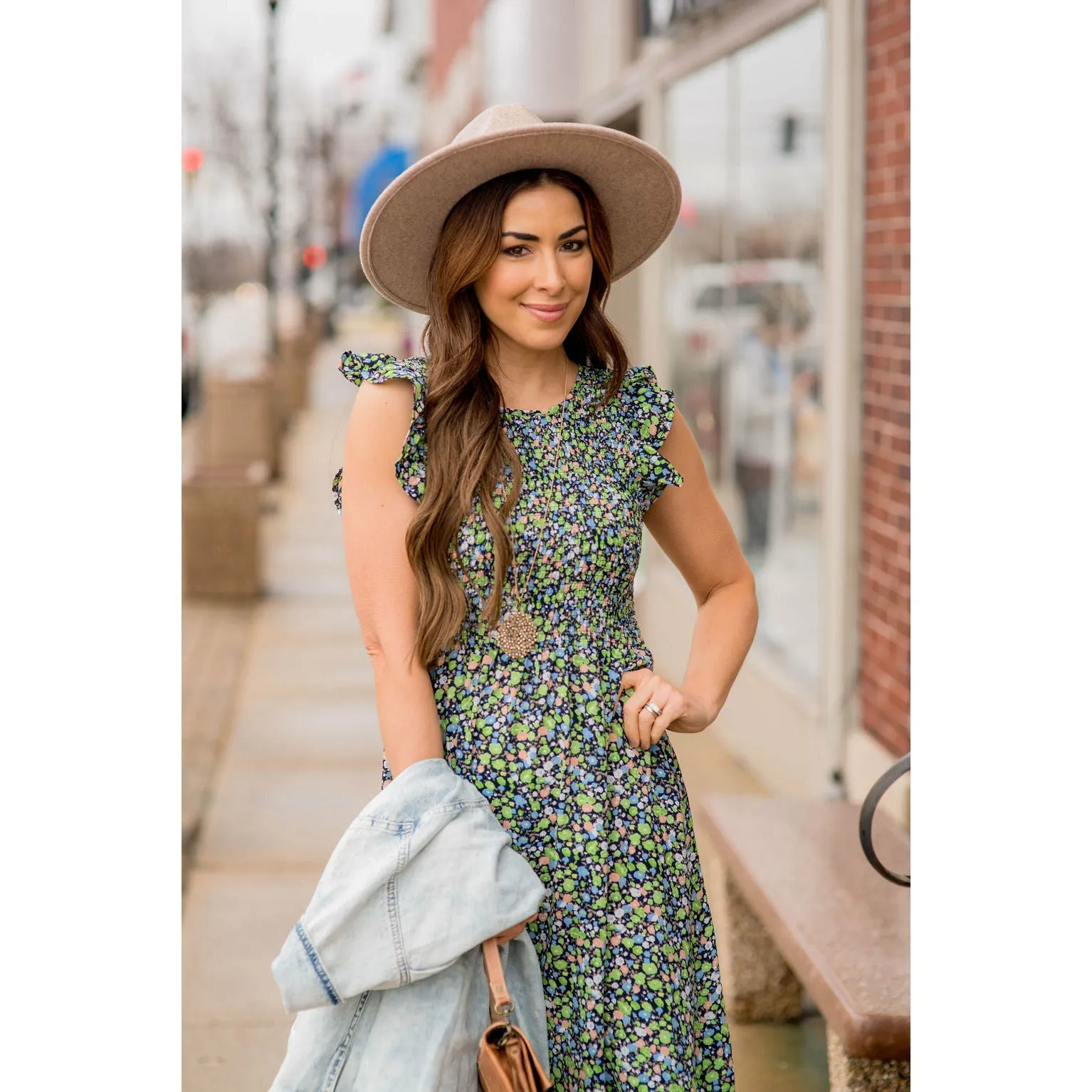 Blooming Floral Midi Dress