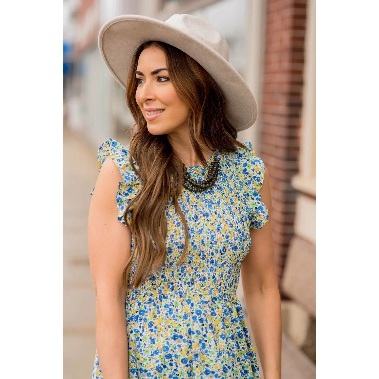 Blooming Floral Midi Dress