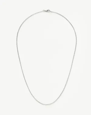 Box Link Chain Necklace | Sterling Silver