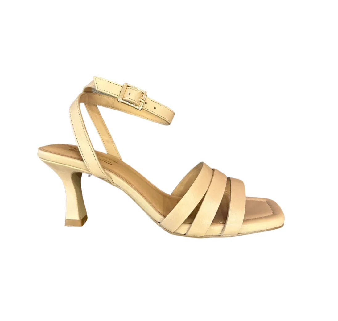 Doves Nude Leather Sandal