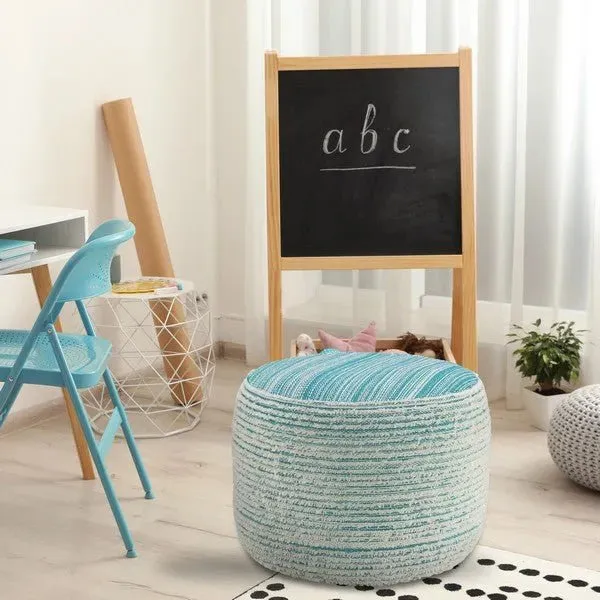 Havana 34024AQU Aqua Pouf