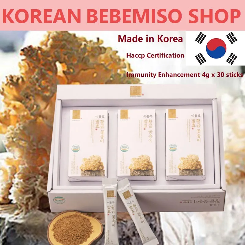 Made in Korea Haccp authentication strengthening of immunity Golden Cauli Flower Mushroom Fermented powder stick pouch 4g x 30Stick