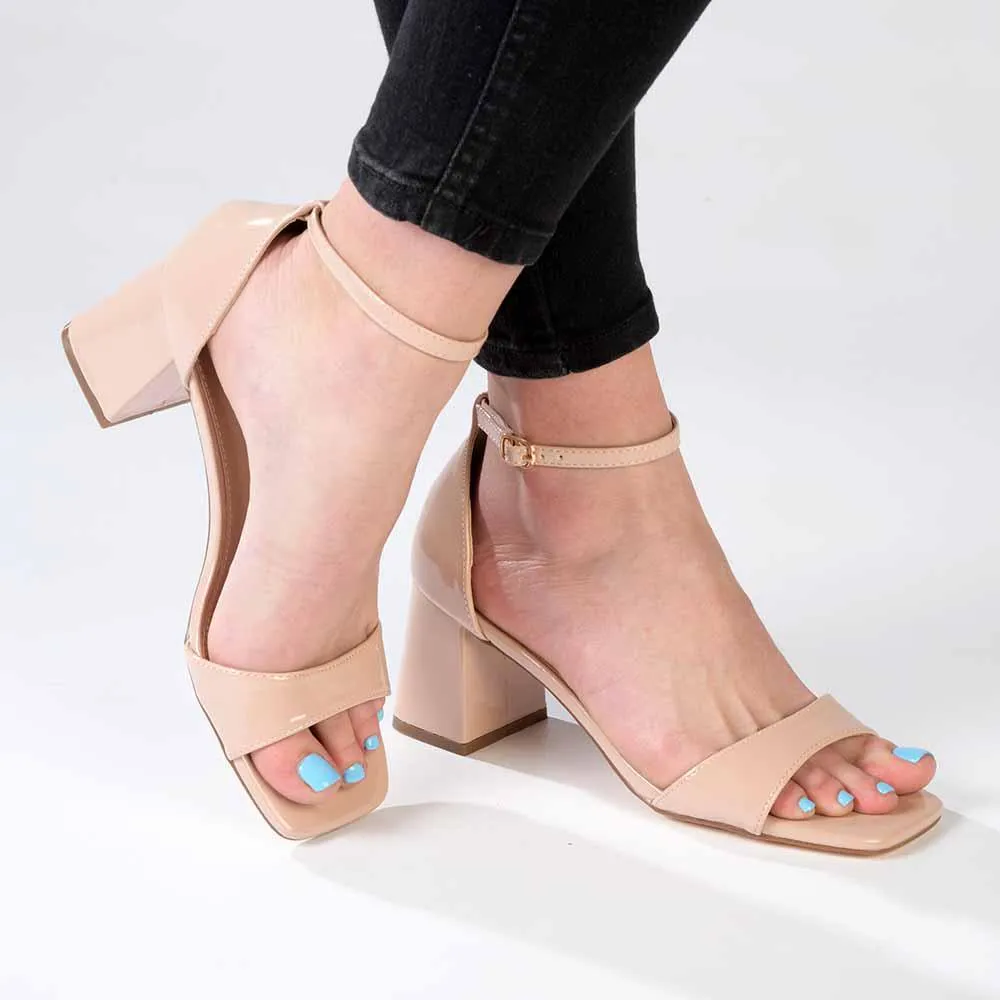 Madison Garbi Ankle Strap Sandal - Nude