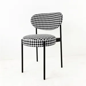 modern fabric upholstered Vintage metal frame hotel dining coffee shop chair