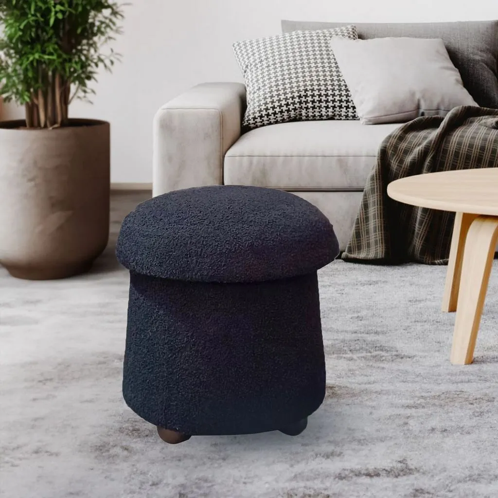 Mushroom Stool in Black