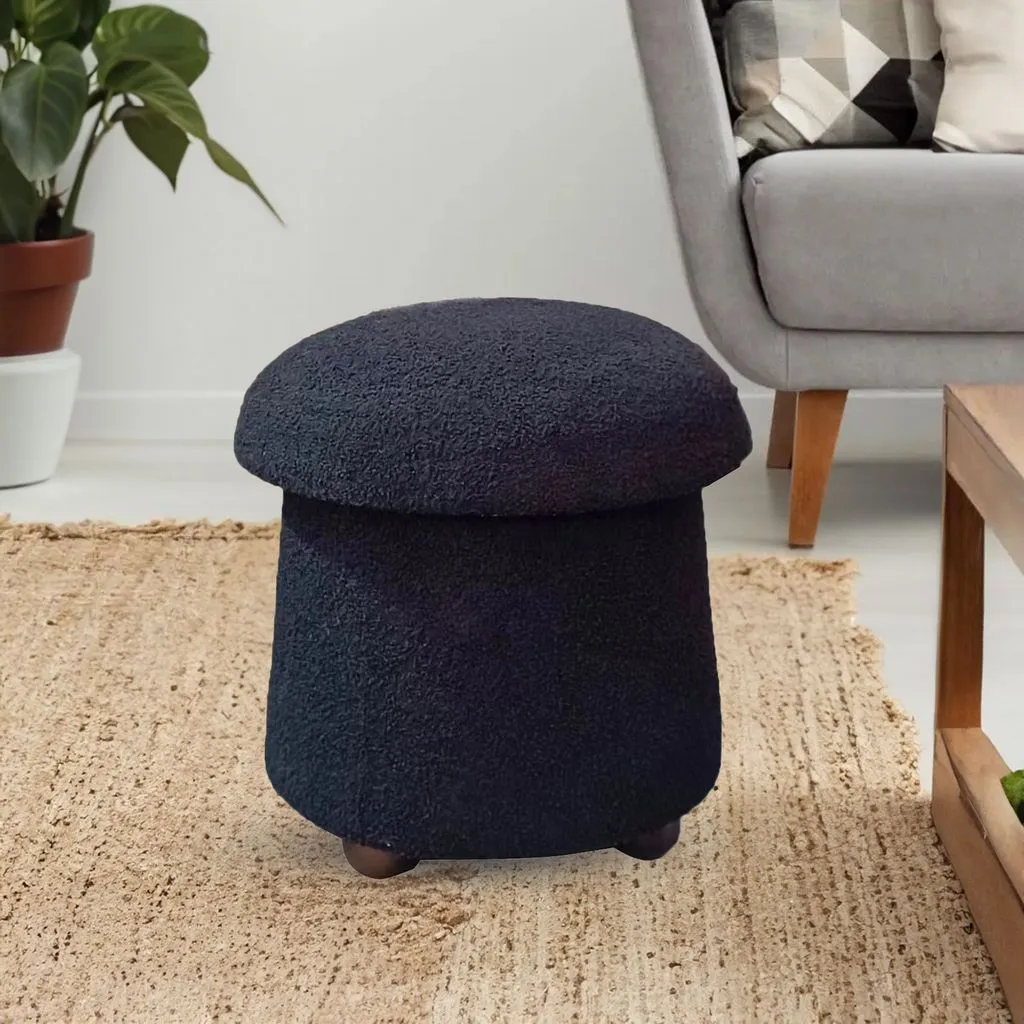 Mushroom Stool in Black