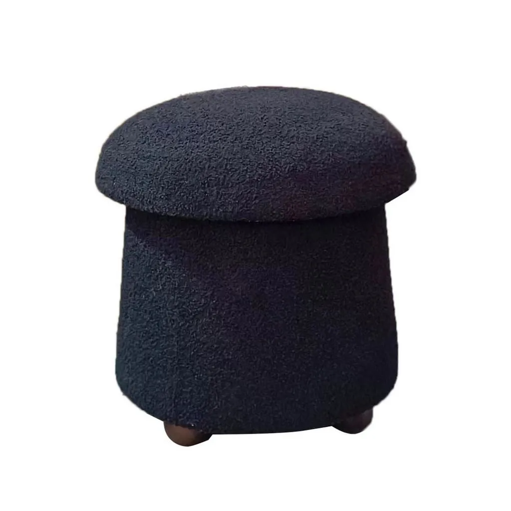 Mushroom Stool in Black