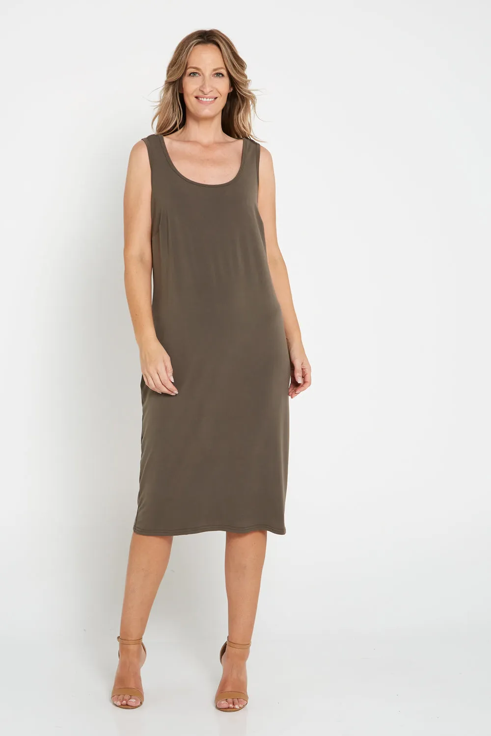 Petra Stretch Slip - Khaki