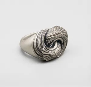 Silver Koi Fish Tail Ring