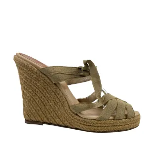 Women's Espadrille Wedge Heels Gold Size EU 41 / UK 8